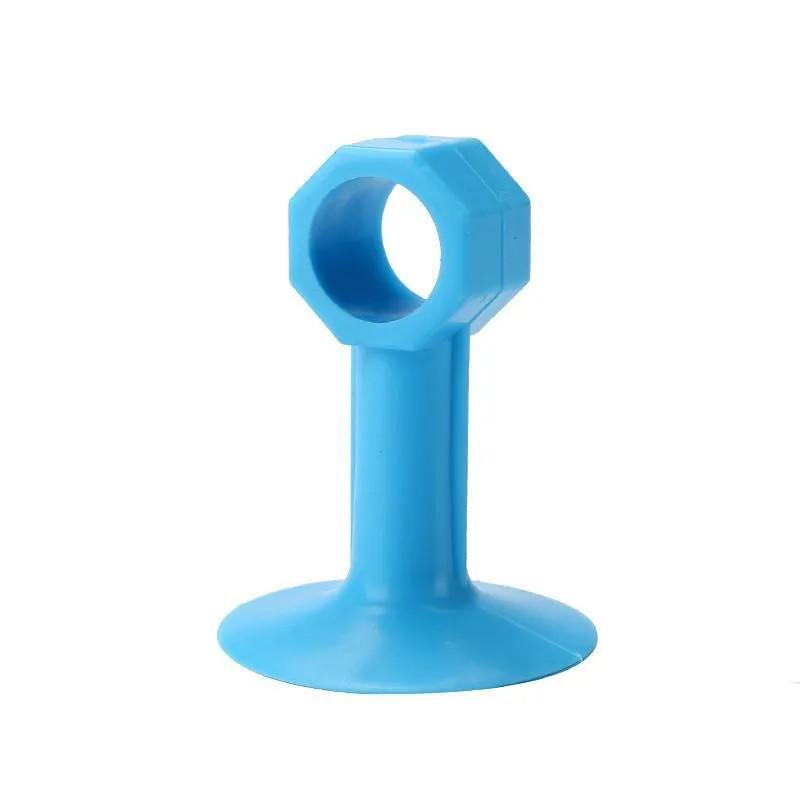 Tay cầm chặn cửa bằng silicone mới không cần hút, không cần đục lỗ, tay cầm miếng đệm chống va chạm im lặng, chặn cửa kính phòng bột, tay nắm cửa hiện vật