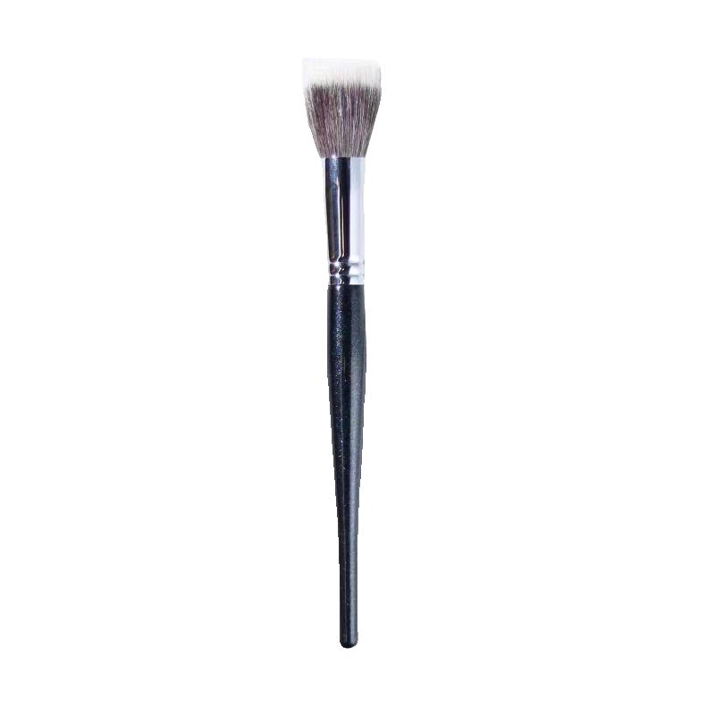 Pointillist Blush Brush Bàn chải trang điểm lông động vật bằng len nguyên chất Bàn chải bột siêu mềm tự nhiên Bàn chải bột lỏng Bàn chải cầm tay Đầu tròn che khuyết điểm