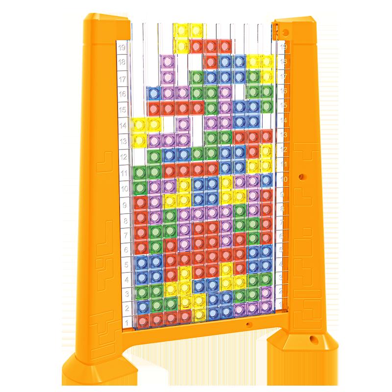 Giáo dục trẻ em 3D Tetris khối xây dựng đồ chơi xếp hình ba chiều 3 đến 6 tuổi 4 rèn luyện tư duy 8 bé trai lắp ráp