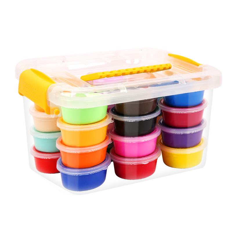 Đất Sét Siêu Nhẹ 24 Màu Plasticine Đóng Hộp Không Gian Đất Sét 36 Màu Trẻ Em Handmade DIY Đất Sét Cát Bộ Đồ Chơi