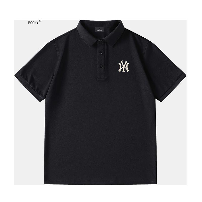 MLBINFEN chính thức Áo sơ mi POLO nam mùa hè ve áo tay ngắn thêu logo cặp đôi thương hiệu thời trang Mỹ cao cấp dành cho nữ