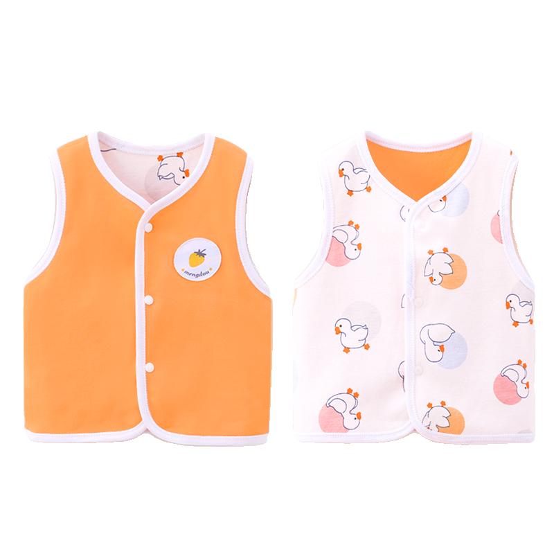 Áo vest cho bé cotton nguyên chất cho bé xuân thu nhỏ vest vest vest 0 đến 3 đến 6 đến 12 tháng tuổi sơ sinh mặc ngoài