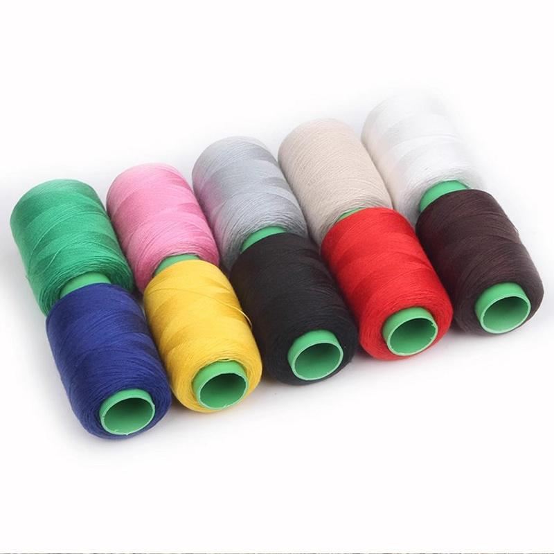 Chỉ khâu hộ gia đình sợi trắng sợi polyester may tay quần áo màu kim chỉ may đen temari bóng thêu kim chỉ