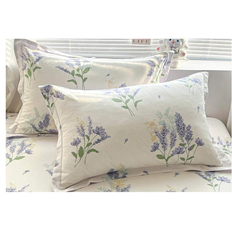 Vỏ gối cotton Jieliya 100, cặp vỏ gối cotton nguyên chất cho hai người 48cmx74cm, vỏ gối đơn, tay trong