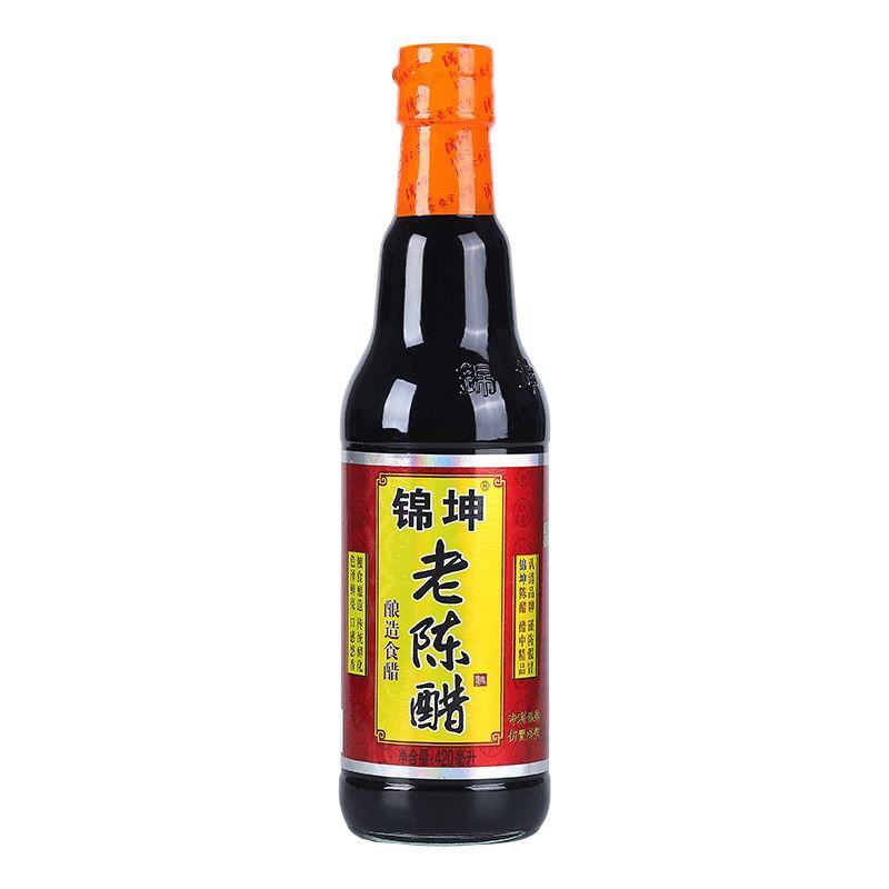 Jinkun Shanxi giấm trưởng thành cũ 420ml 24 độ giấm bánh bao ngâm đậu đen giấm pha giấm gia đình giấm chua