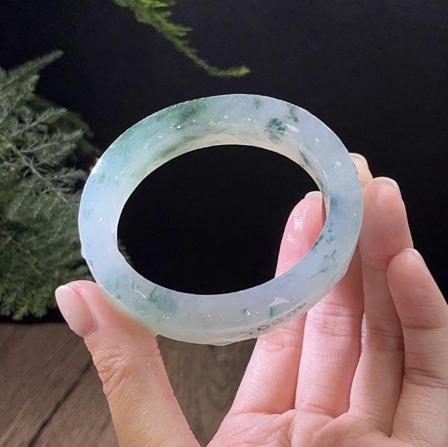 Jieyang Leuge Jadeite Hyperlink 3 vòng tay phôi thô, vòng tay phi tần hoàng gia, siêu liên kết tùy chỉnh, phòng phát sóng trực tiếp để tạo nên sự khác biệt