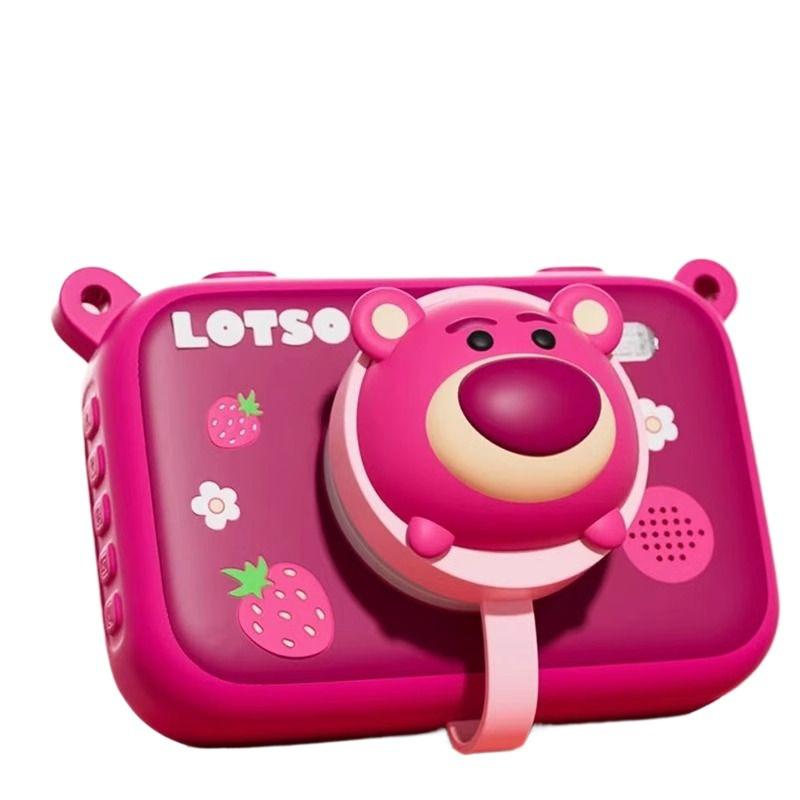 Máy ảnh trẻ em Disney Strawberry Bear có thể chụp ảnh và in quà tặng sinh nhật Polaroid mini cầm tay HD