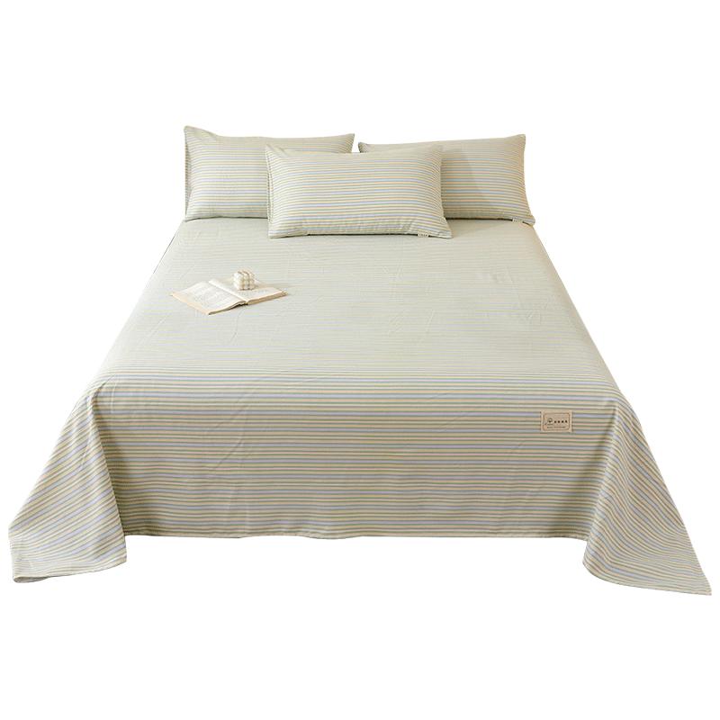 Nguyên chất cotton mùa hè cũ vải thô tấm đơn 100 vải lanh cotton thảm ký túc xá sinh viên 3 bộ đơn